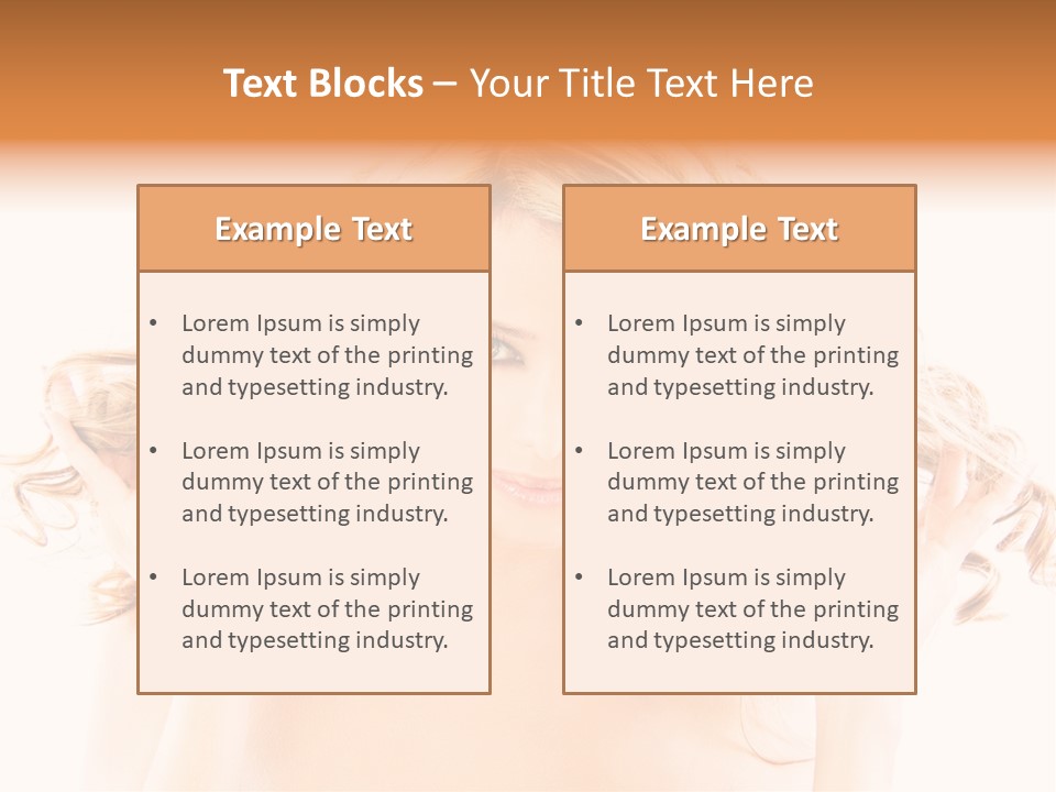 Studio Portrait Of Young Y Woman With Beautiful Hairstyle, Isolated On White Background PowerPoint Template