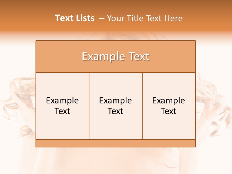 Studio Portrait Of Young Y Woman With Beautiful Hairstyle, Isolated On White Background PowerPoint Template