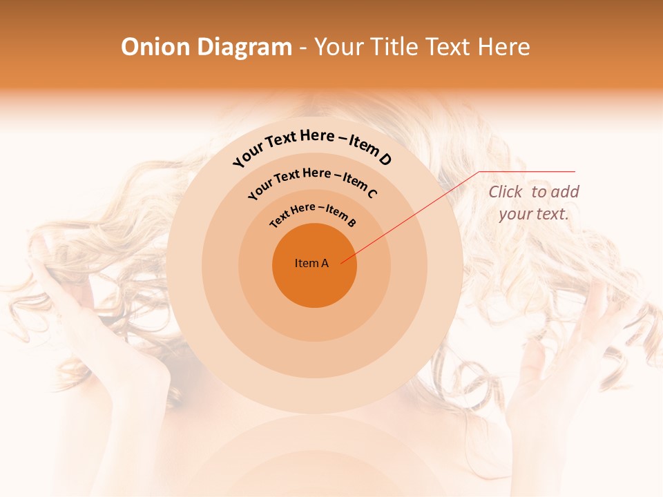 Studio Portrait Of Young Y Woman With Beautiful Hairstyle, Isolated On White Background PowerPoint Template