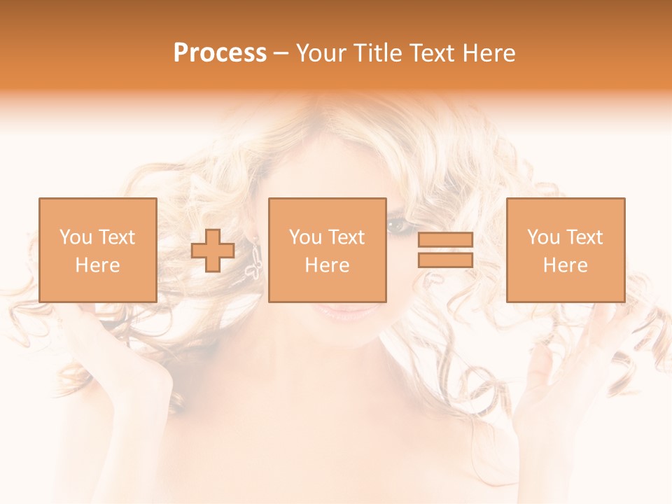 Studio Portrait Of Young Y Woman With Beautiful Hairstyle, Isolated On White Background PowerPoint Template