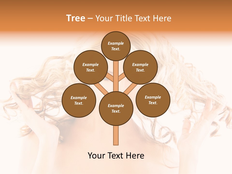 Studio Portrait Of Young Y Woman With Beautiful Hairstyle, Isolated On White Background PowerPoint Template