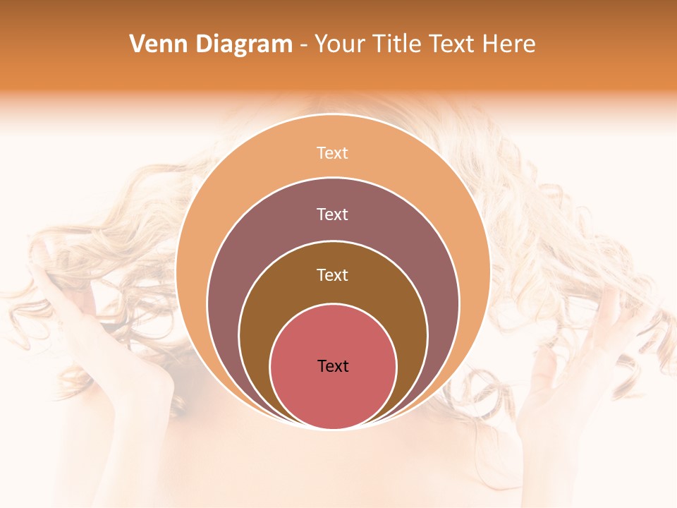 Studio Portrait Of Young Y Woman With Beautiful Hairstyle, Isolated On White Background PowerPoint Template