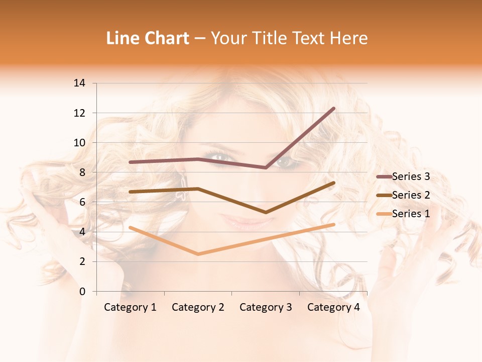 Studio Portrait Of Young Y Woman With Beautiful Hairstyle, Isolated On White Background PowerPoint Template