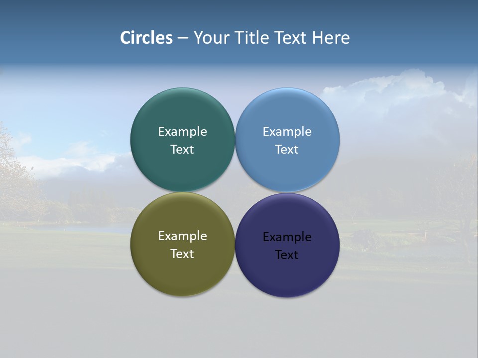 Princeville Golf Course On Kauai Hawaii. More With Keyword Series001E. PowerPoint Template