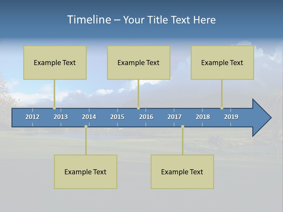 Princeville Golf Course On Kauai Hawaii. More With Keyword Series001E. PowerPoint Template