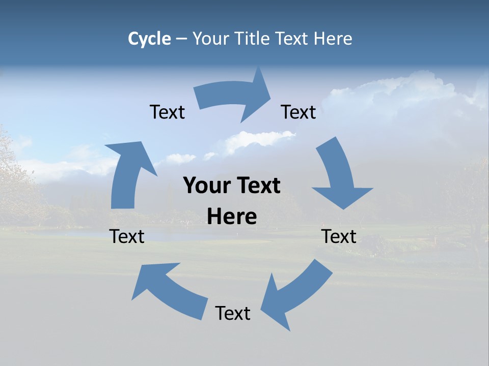 Princeville Golf Course On Kauai Hawaii. More With Keyword Series001E. PowerPoint Template