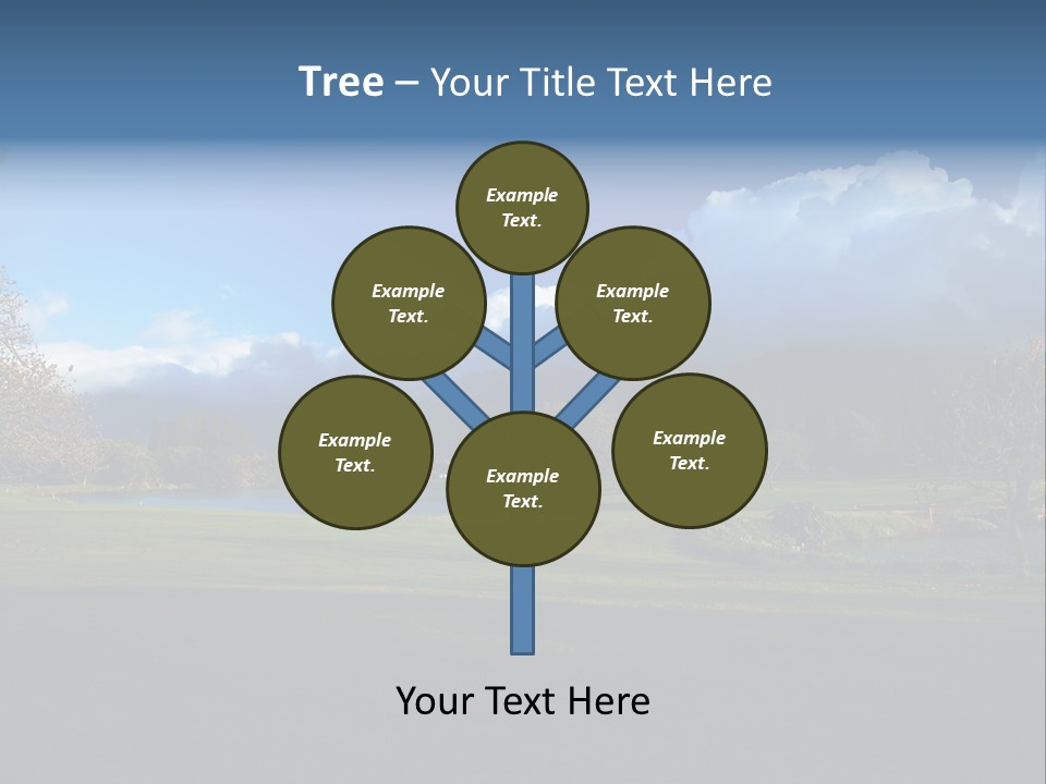 Princeville Golf Course On Kauai Hawaii. More With Keyword Series001E. PowerPoint Template