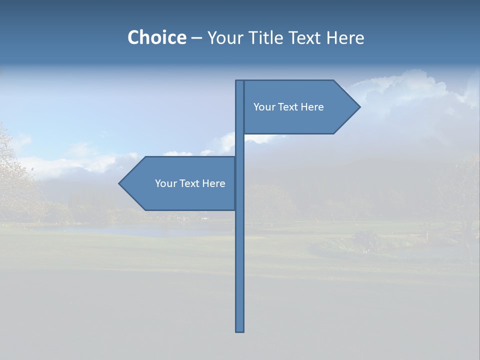 Princeville Golf Course On Kauai Hawaii. More With Keyword Series001E. PowerPoint Template