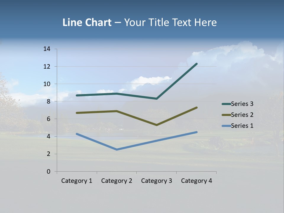 Princeville Golf Course On Kauai Hawaii. More With Keyword Series001E. PowerPoint Template