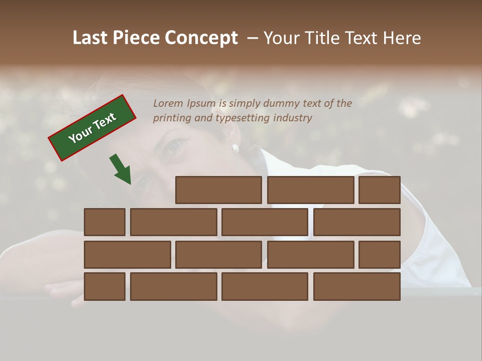 Luxury Kitchen Corner With Island Stove PowerPoint Template