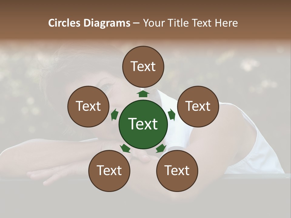 Luxury Kitchen Corner With Island Stove PowerPoint Template