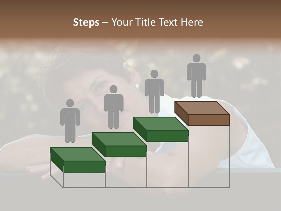 Luxury Kitchen Corner With Island Stove PowerPoint Template