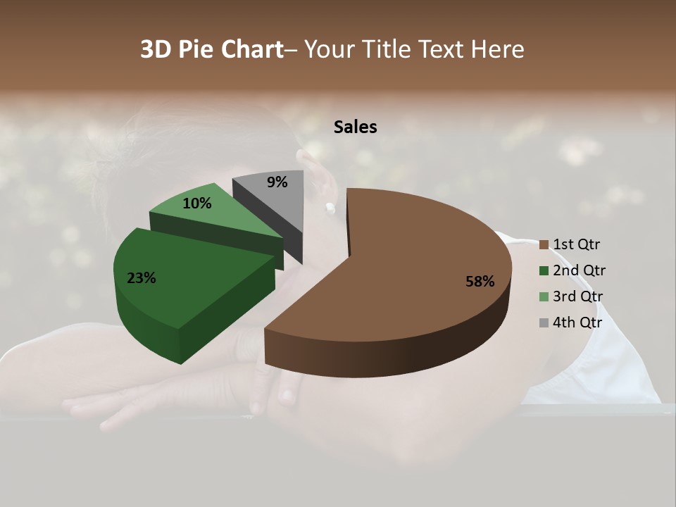 Luxury Kitchen Corner With Island Stove PowerPoint Template