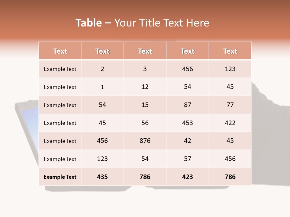 A Young Business Man With His Notebook. PowerPoint Template