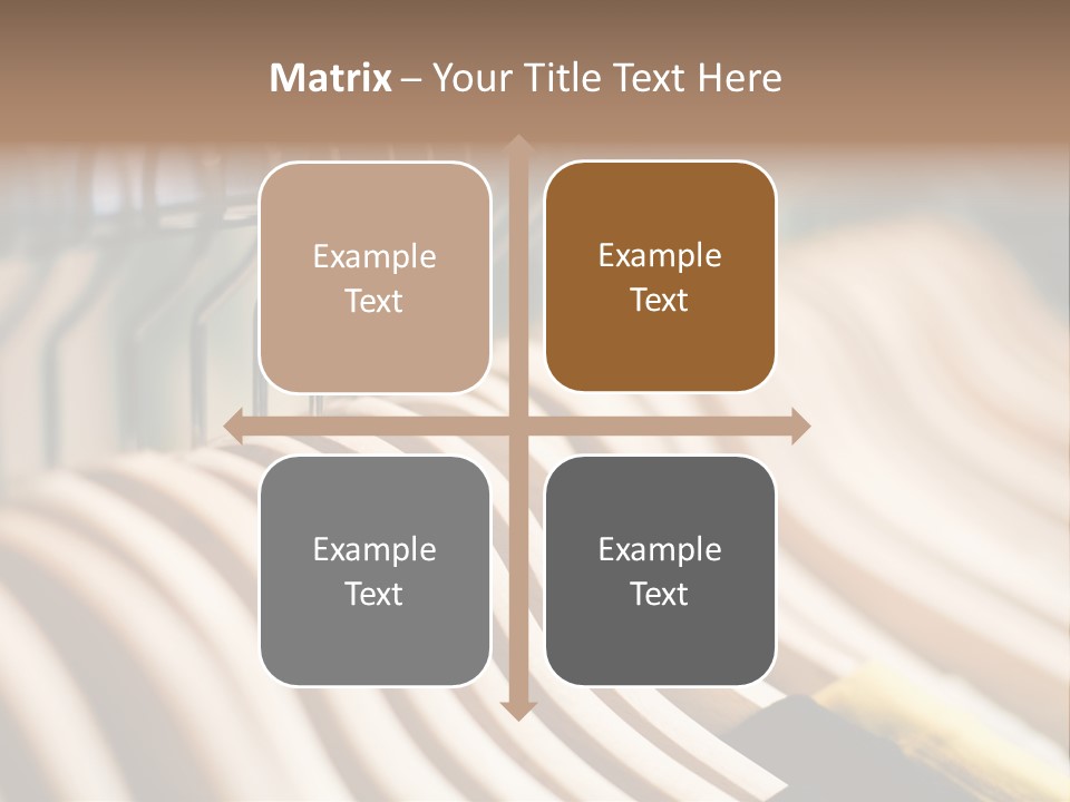 Clothes Hangers With Shirts In A Store Ready To Sell. Fashion Shopping Store Concept PowerPoint Template