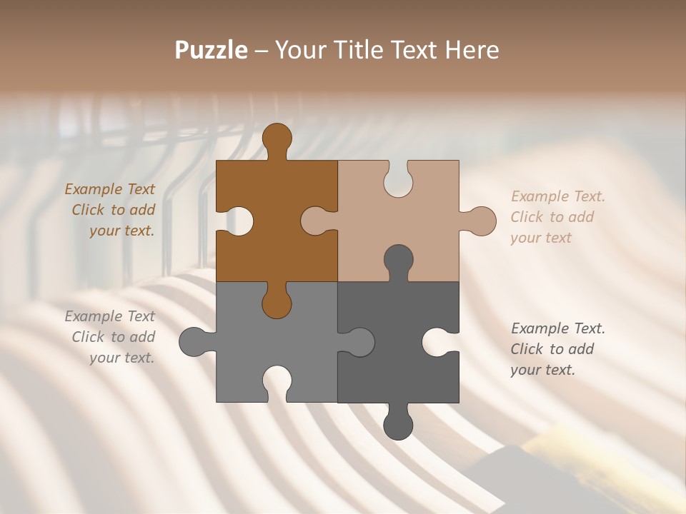 Clothes Hangers With Shirts In A Store Ready To Sell. Fashion Shopping Store Concept PowerPoint Template