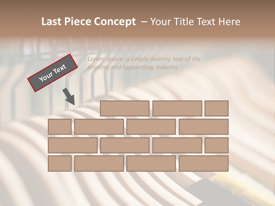 Clothes Hangers With Shirts In A Store Ready To Sell. Fashion Shopping Store Concept PowerPoint Template