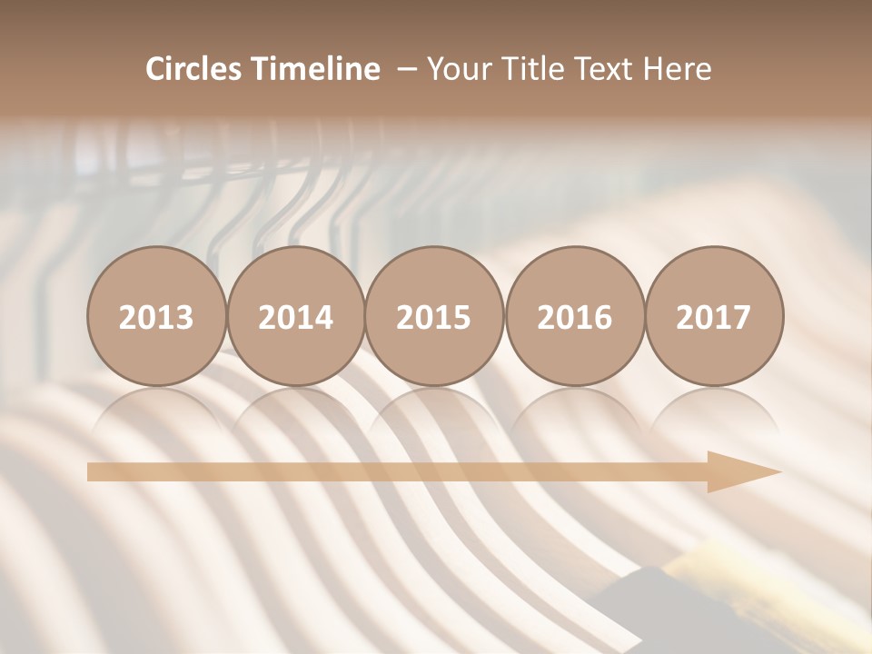 Clothes Hangers With Shirts In A Store Ready To Sell. Fashion Shopping Store Concept PowerPoint Template