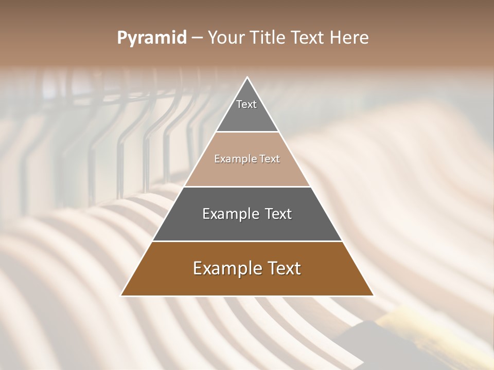 Clothes Hangers With Shirts In A Store Ready To Sell. Fashion Shopping Store Concept PowerPoint Template