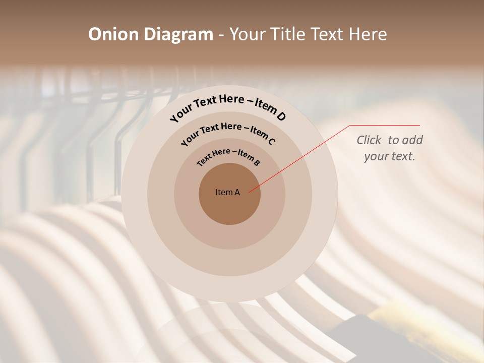 Clothes Hangers With Shirts In A Store Ready To Sell. Fashion Shopping Store Concept PowerPoint Template