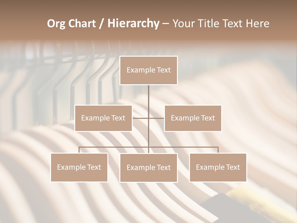 Clothes Hangers With Shirts In A Store Ready To Sell. Fashion Shopping Store Concept PowerPoint Template