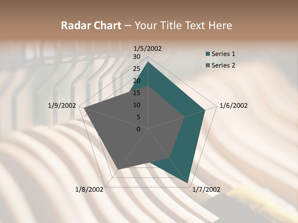 Clothes Hangers With Shirts In A Store Ready To Sell. Fashion Shopping Store Concept PowerPoint Template
