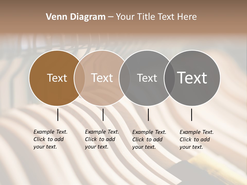 Clothes Hangers With Shirts In A Store Ready To Sell. Fashion Shopping Store Concept PowerPoint Template