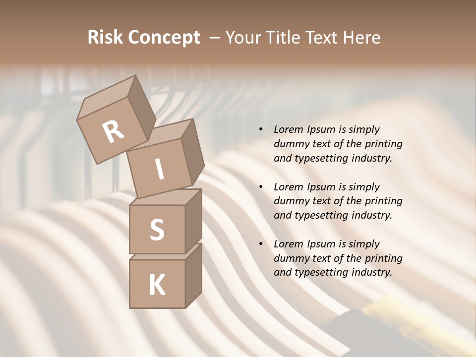 Clothes Hangers With Shirts In A Store Ready To Sell. Fashion Shopping Store Concept PowerPoint Template