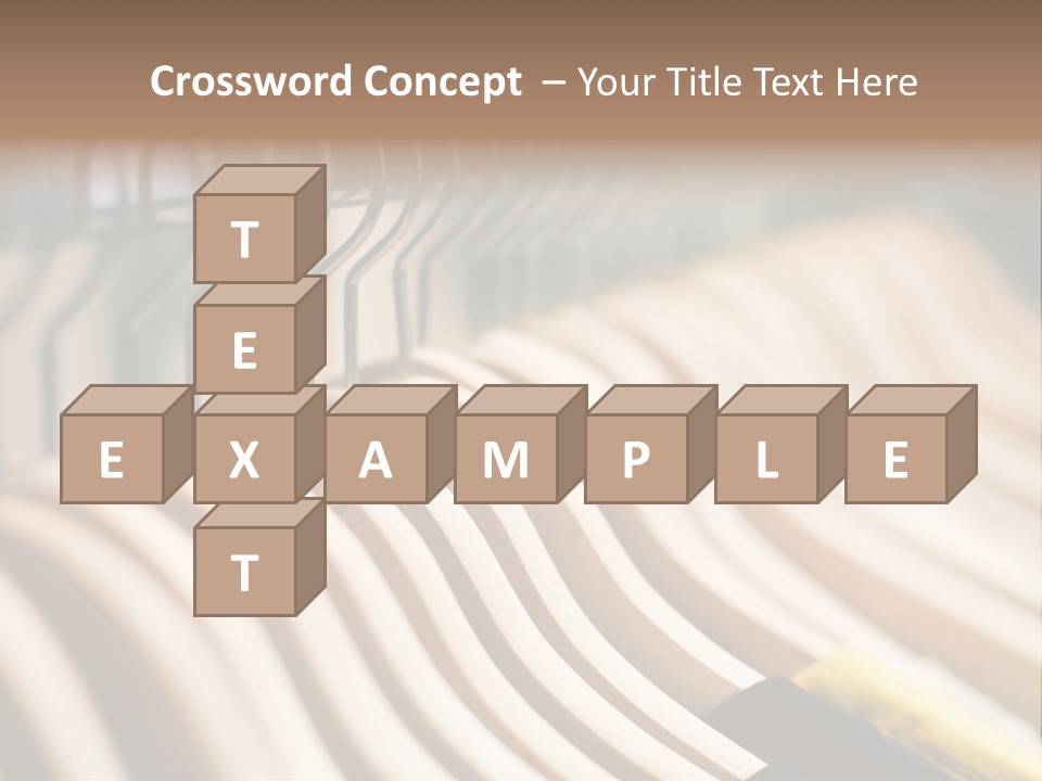 Clothes Hangers With Shirts In A Store Ready To Sell. Fashion Shopping Store Concept PowerPoint Template