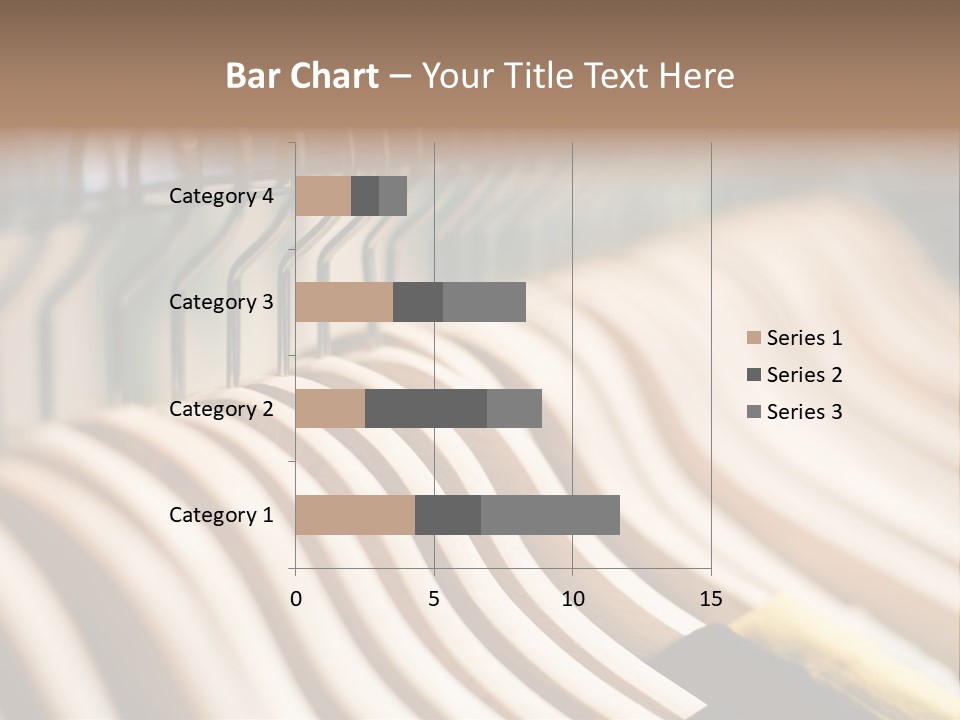 Clothes Hangers With Shirts In A Store Ready To Sell. Fashion Shopping Store Concept PowerPoint Template
