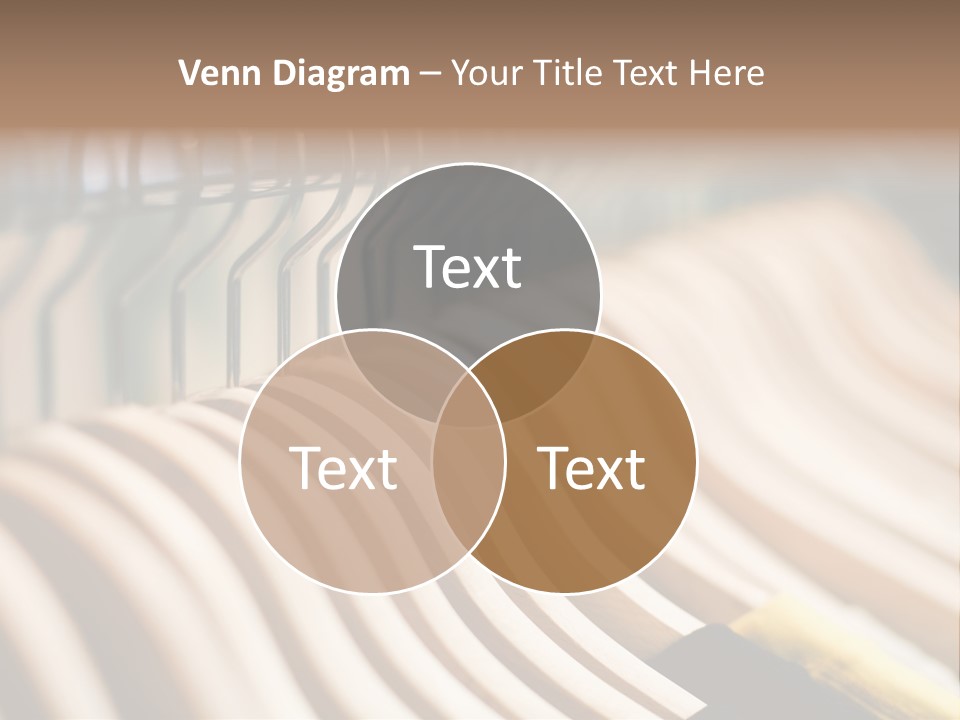 Clothes Hangers With Shirts In A Store Ready To Sell. Fashion Shopping Store Concept PowerPoint Template