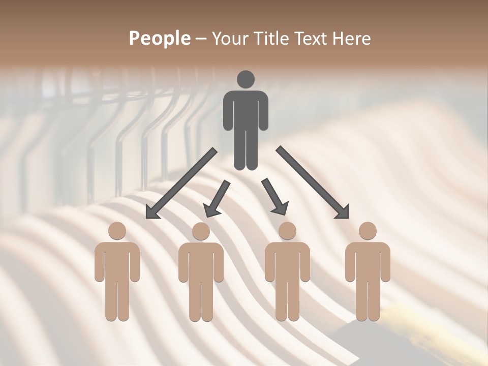 Clothes Hangers With Shirts In A Store Ready To Sell. Fashion Shopping Store Concept PowerPoint Template