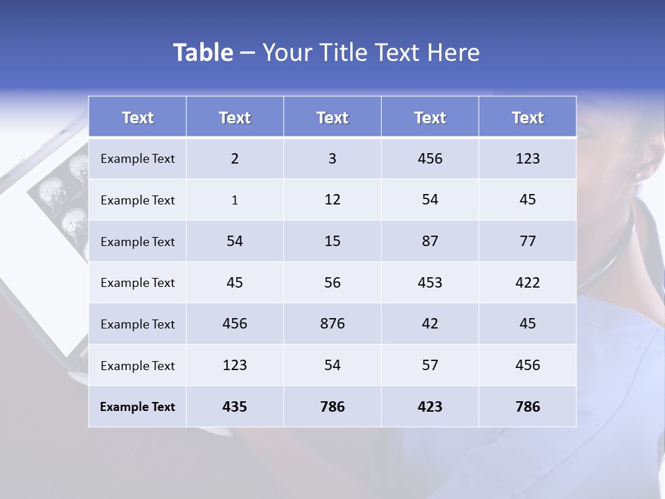 Nurse At Computer - African American PowerPoint Template