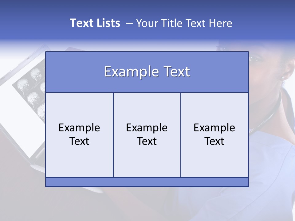 Nurse At Computer - African American PowerPoint Template