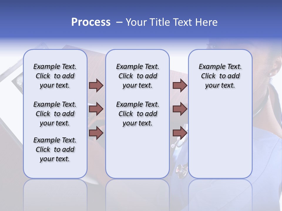 Nurse At Computer - African American PowerPoint Template