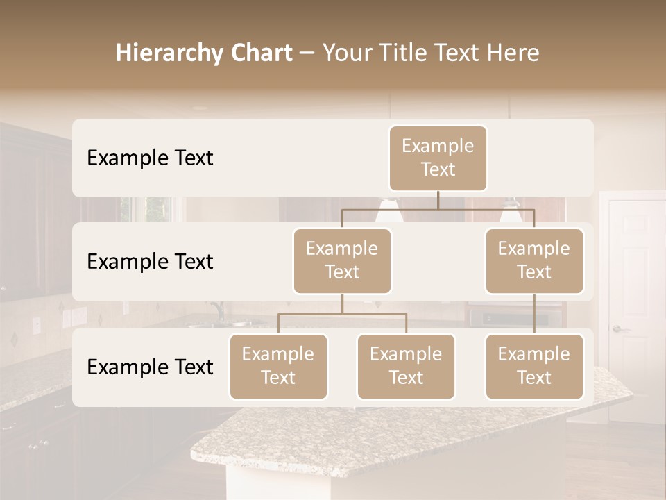 Luxury Kitchen Corner With Island Stove PowerPoint Template