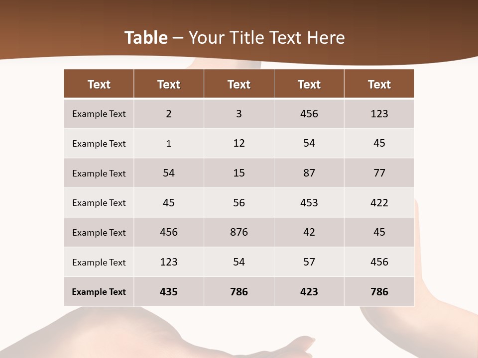 Two Hands Holding Each Other In The Middle Of A Circle PowerPoint Template