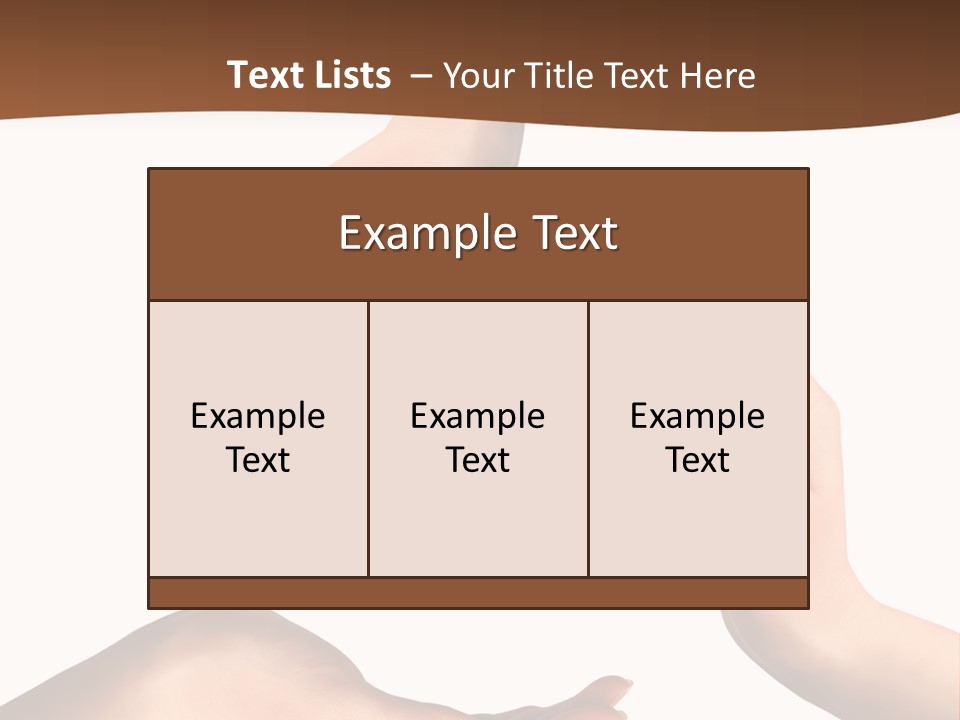 Two Hands Holding Each Other In The Middle Of A Circle PowerPoint Template