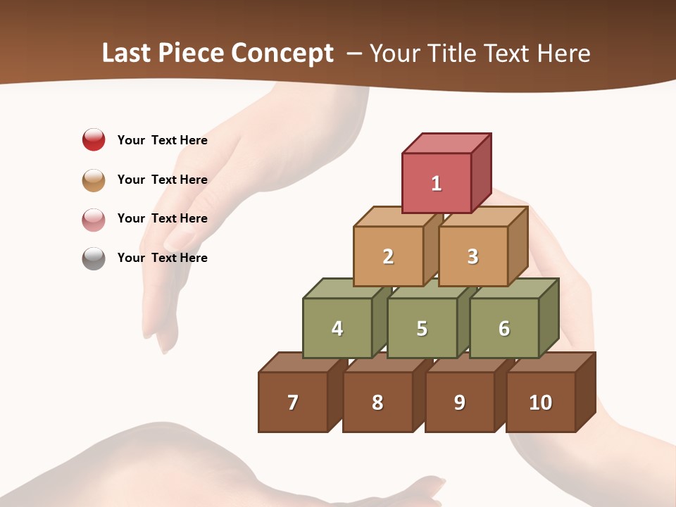 Two Hands Holding Each Other In The Middle Of A Circle PowerPoint Template