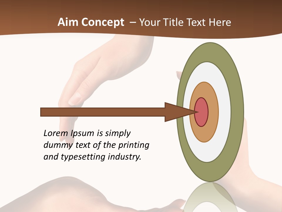 Two Hands Holding Each Other In The Middle Of A Circle PowerPoint Template
