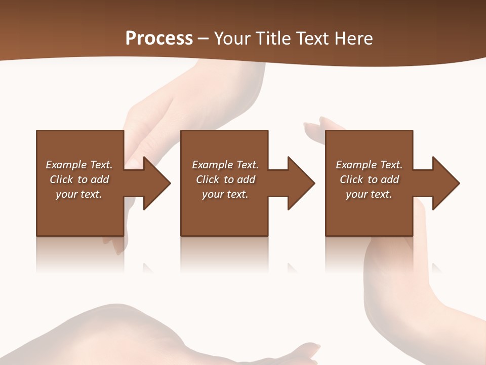 Two Hands Holding Each Other In The Middle Of A Circle PowerPoint Template
