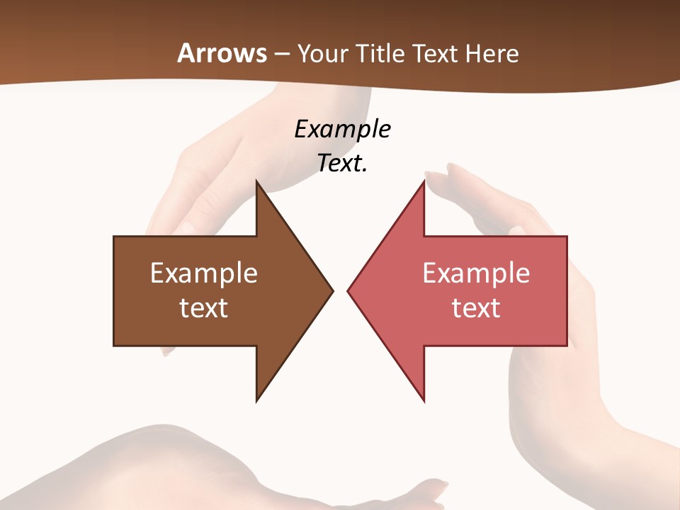 Two Hands Holding Each Other In The Middle Of A Circle PowerPoint Template