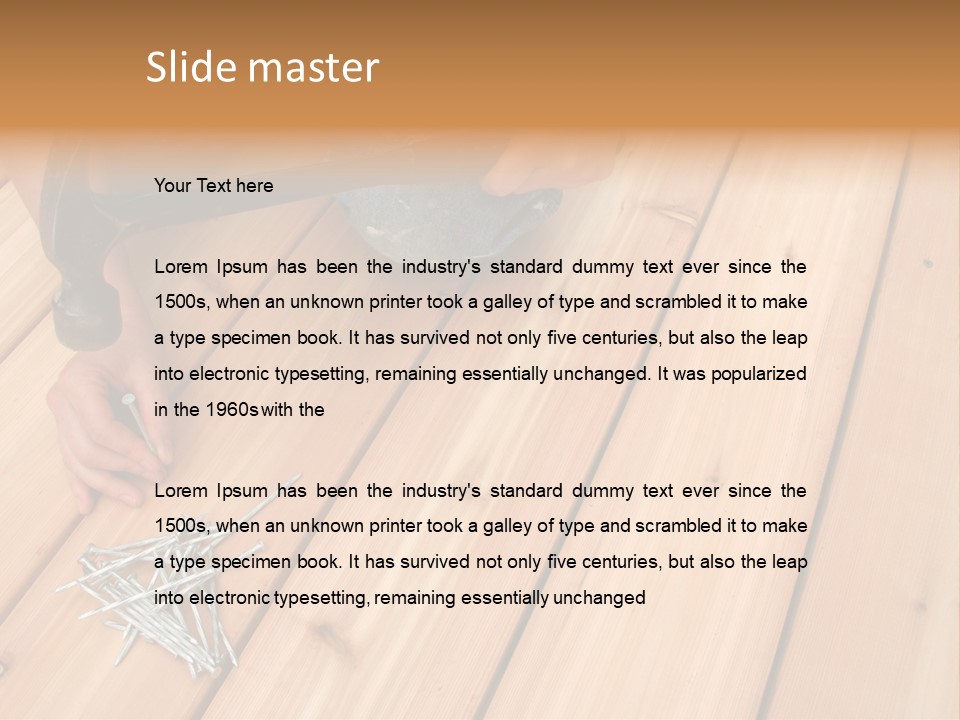 Building A New Deck. PowerPoint Template