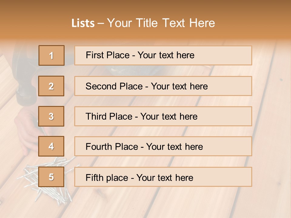 Building A New Deck. PowerPoint Template