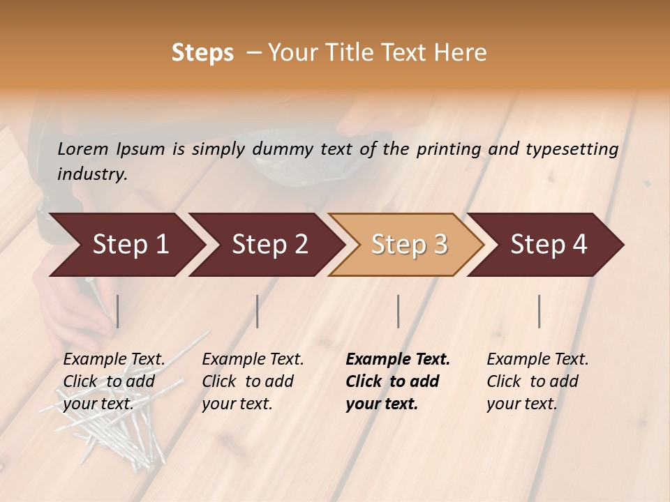 Building A New Deck. PowerPoint Template
