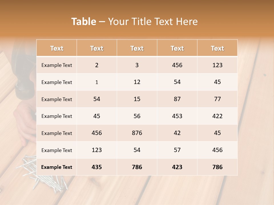 Building A New Deck. PowerPoint Template