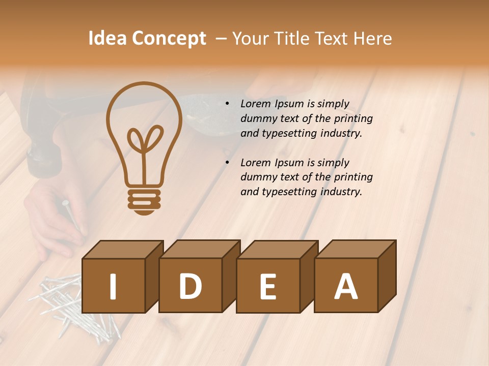 Building A New Deck. PowerPoint Template