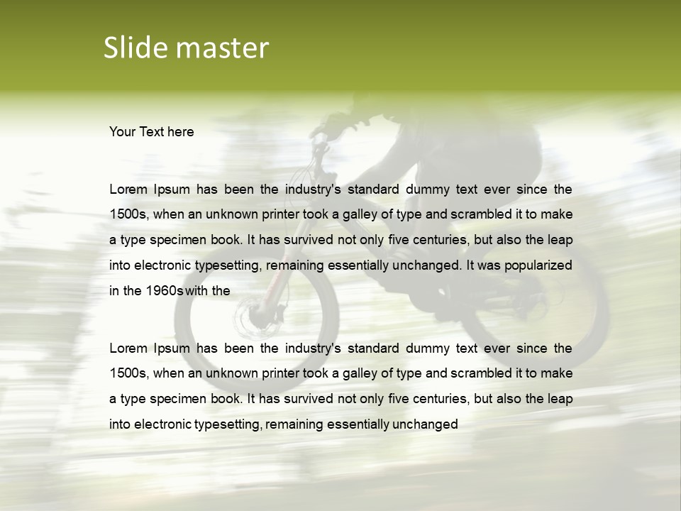 Mountain-Biker PowerPoint Template