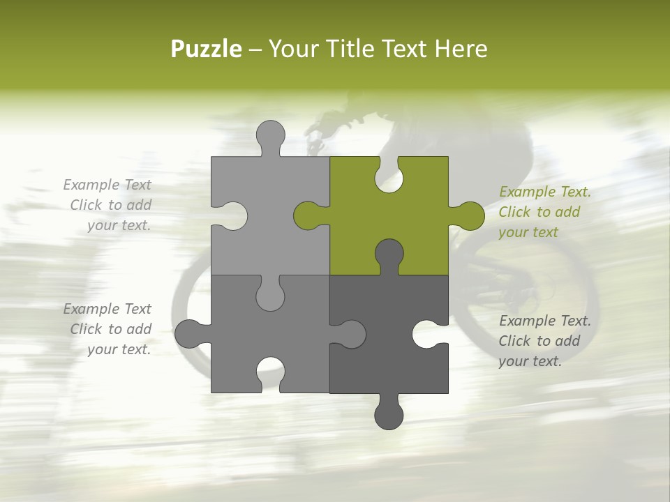 Mountain-Biker PowerPoint Template