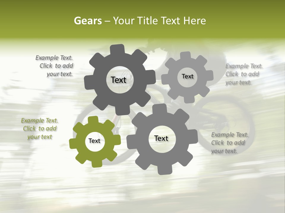 Mountain-Biker PowerPoint Template